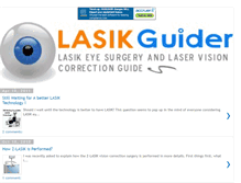 Tablet Screenshot of lasikguider.com